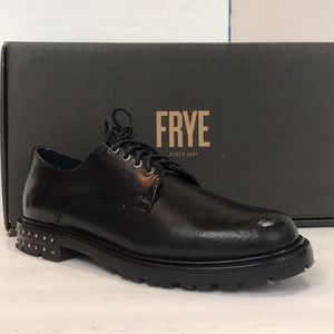 Frye lug leather Oxford stud women’s boots